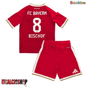 Bayern Munich Tom Bischof #8 Prima Maglia Bambino 2026-27 Manica Corta (+ Pantaloni corti)
